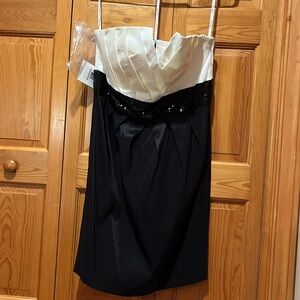 Calvin Klein Strapless Black and White
Mini dress